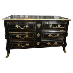 French Louis XV Style Lacquered Commode, Maison Jansen Attributed