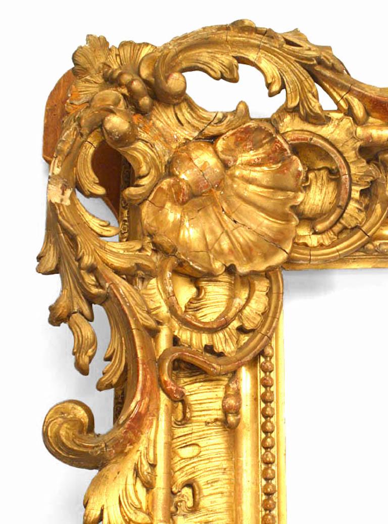 Französisch Louis XV Stil große vergoldete geschnitzten Rahmen im Zustand „Gut“ in New York, NY