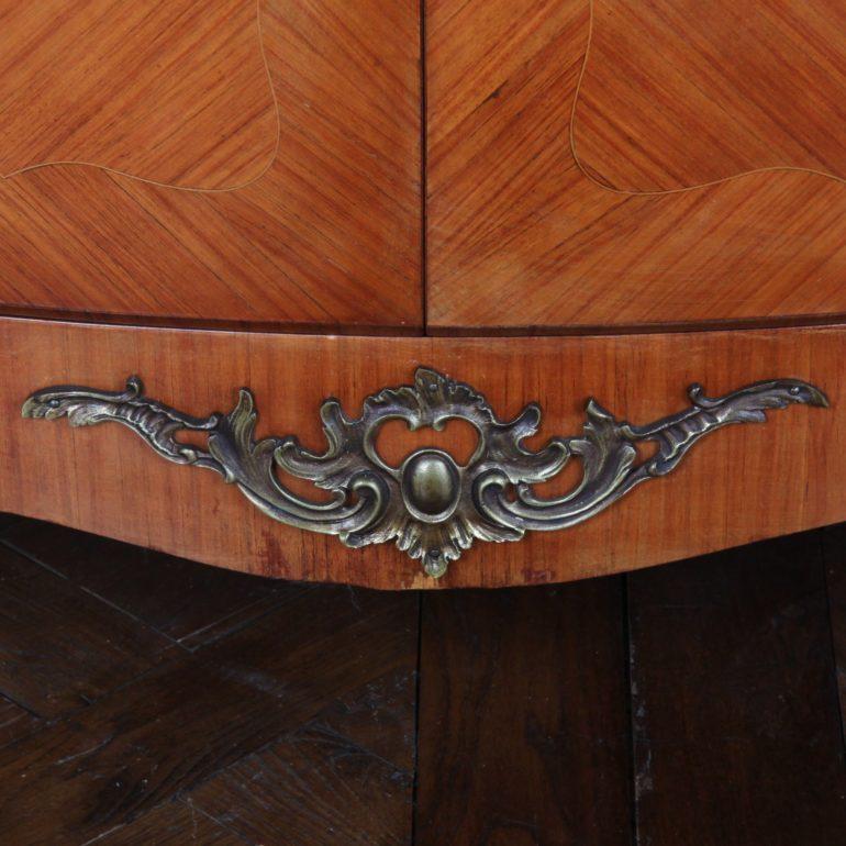 Kingwood French Louis XV-Style Marquetry Cabinet
