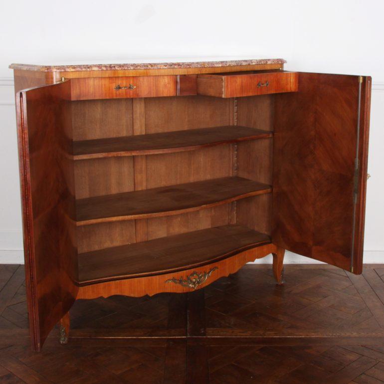 French Louis XV-Style Marquetry Cabinet 1