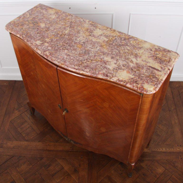 French Louis XV-Style Marquetry Cabinet 4