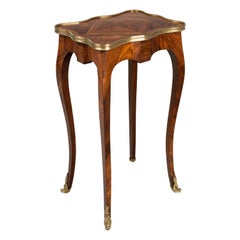 Antique French Louis XV Style Marquetry Side Table