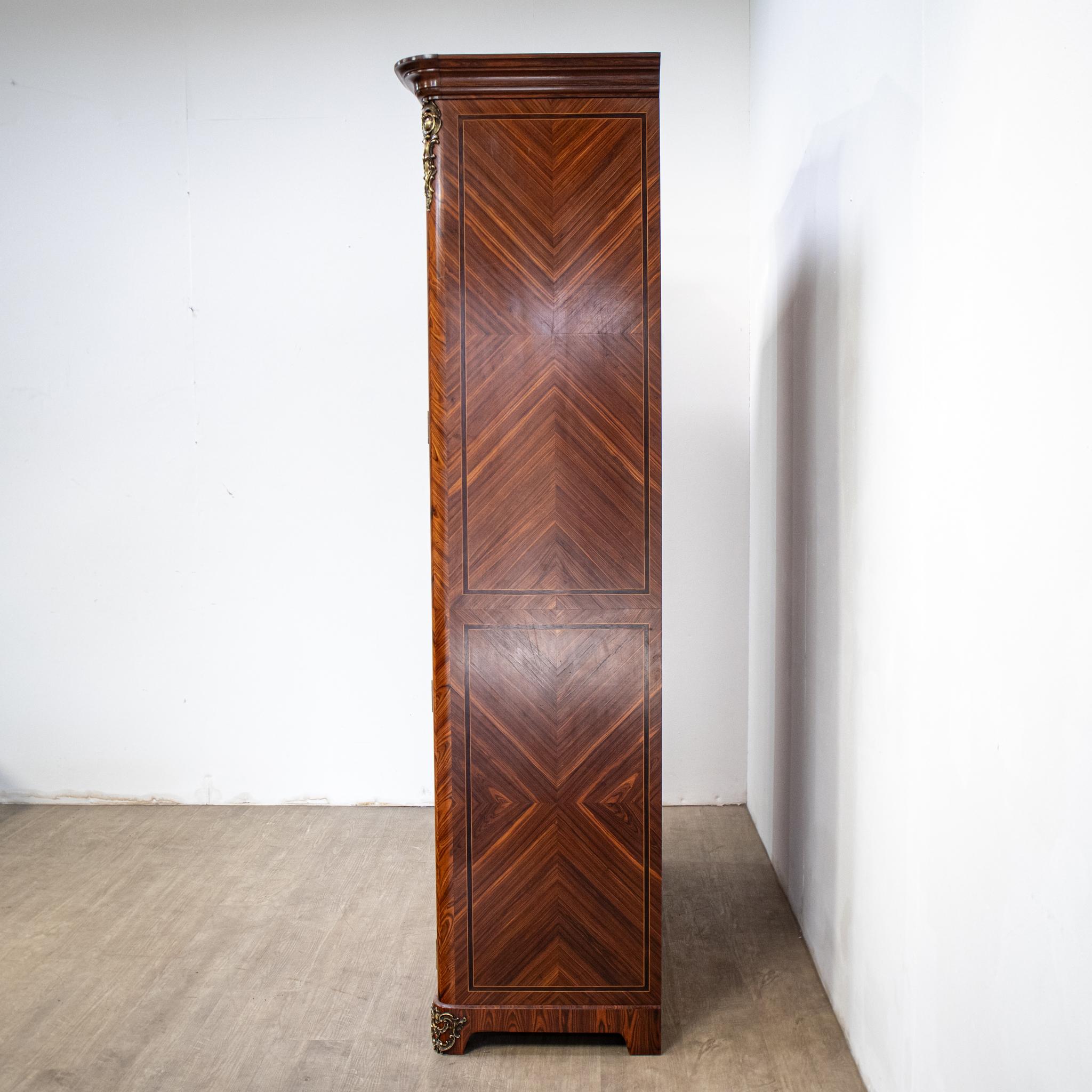 20th Century French Louis XV Style Mesh Door Bookcase For Sale