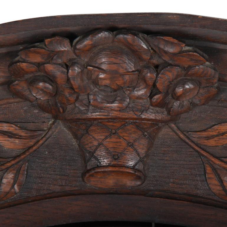 French Louis XV Style Oak Bonnetiere Armoire 1