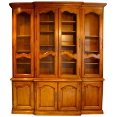 Vintage French Louis XV Style Oak Bookcase