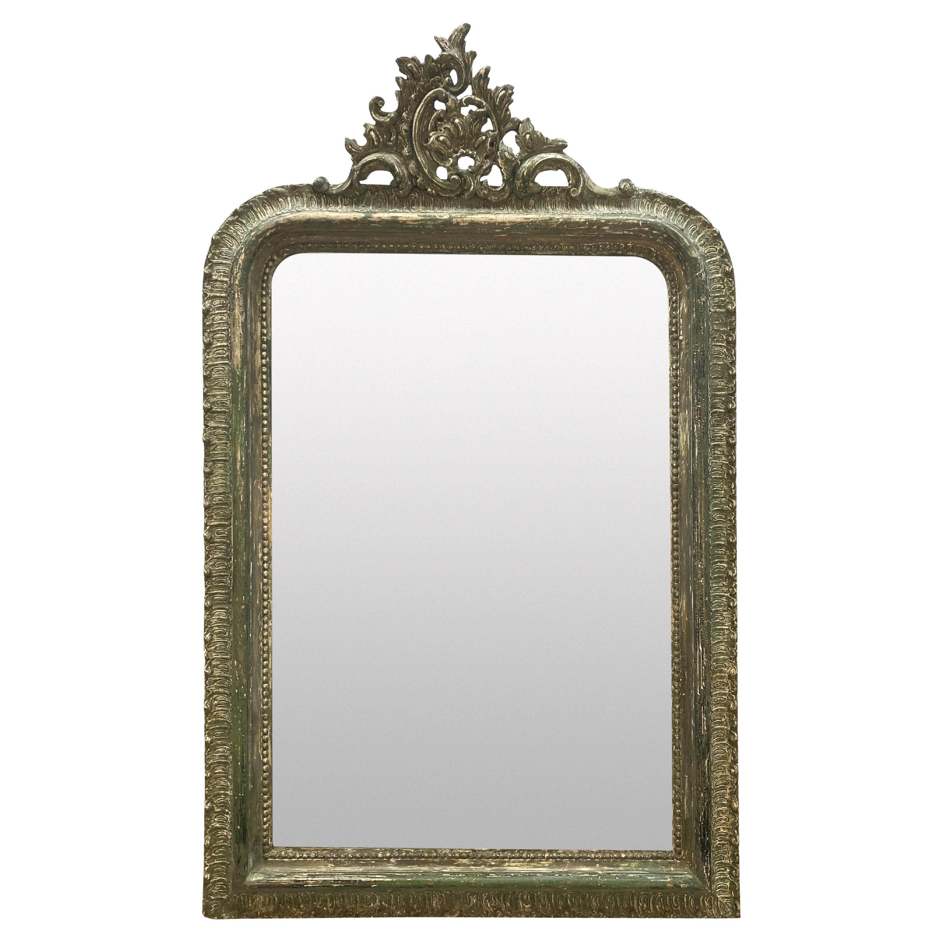 Französischer Louis XV-Stil Obermantel-Spiegel im Angebot