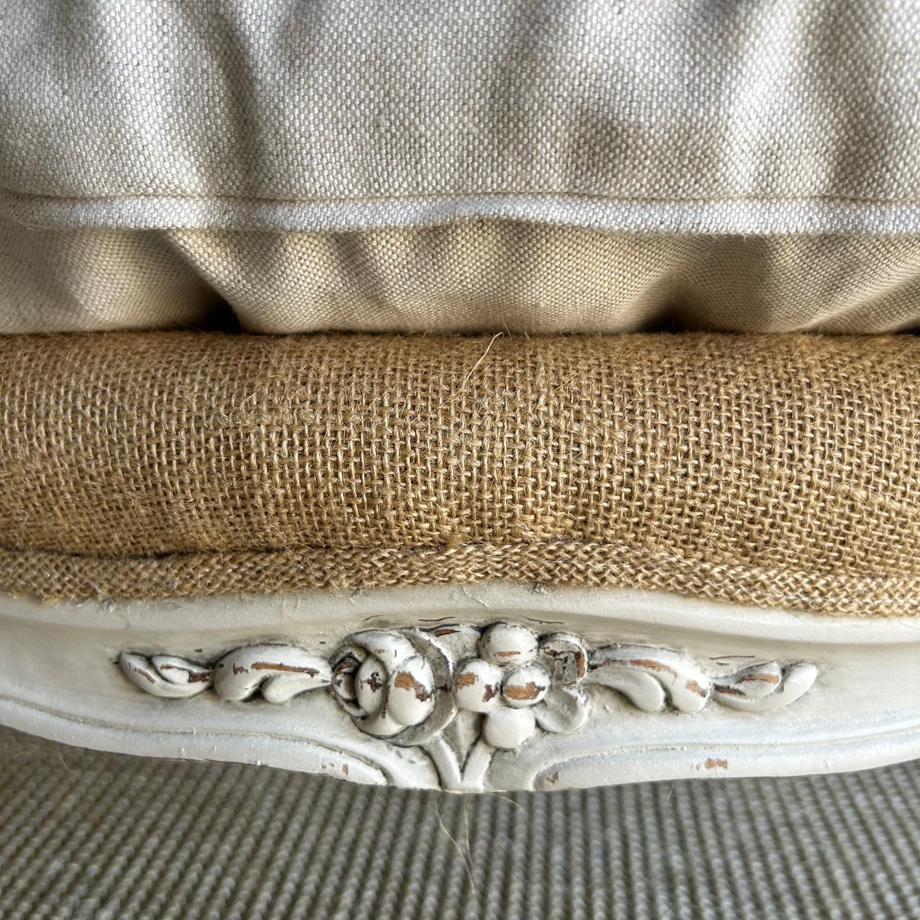 French Louis XV Style Painted Cane Chair 5