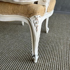 French Louis XV Style Painted Cane Chair
