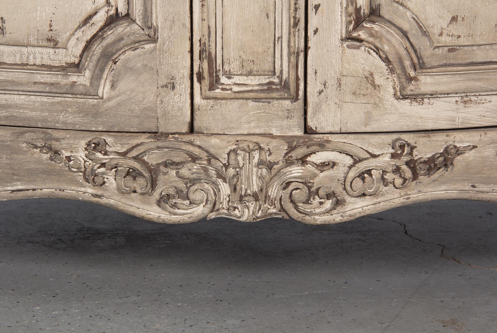 French Louis XV Style Painted Enfilade Buffet, Early 1900s 14