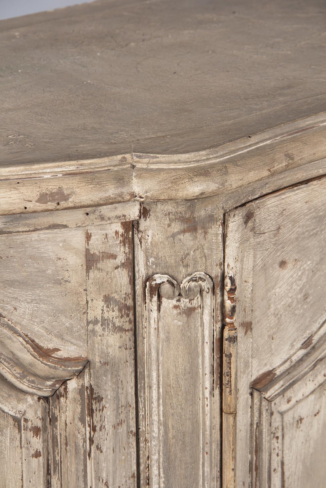 French Louis XV Style Painted Enfilade Buffet, Early 1900s 2