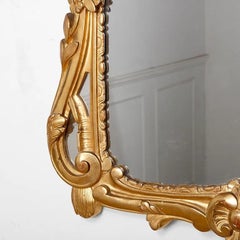 French Louis XV Style Parclose Giltwood Wall Mirror