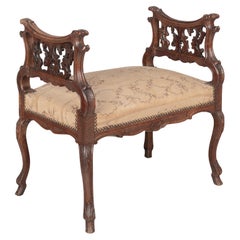 Französische Klavierbank im Stil Louis XV