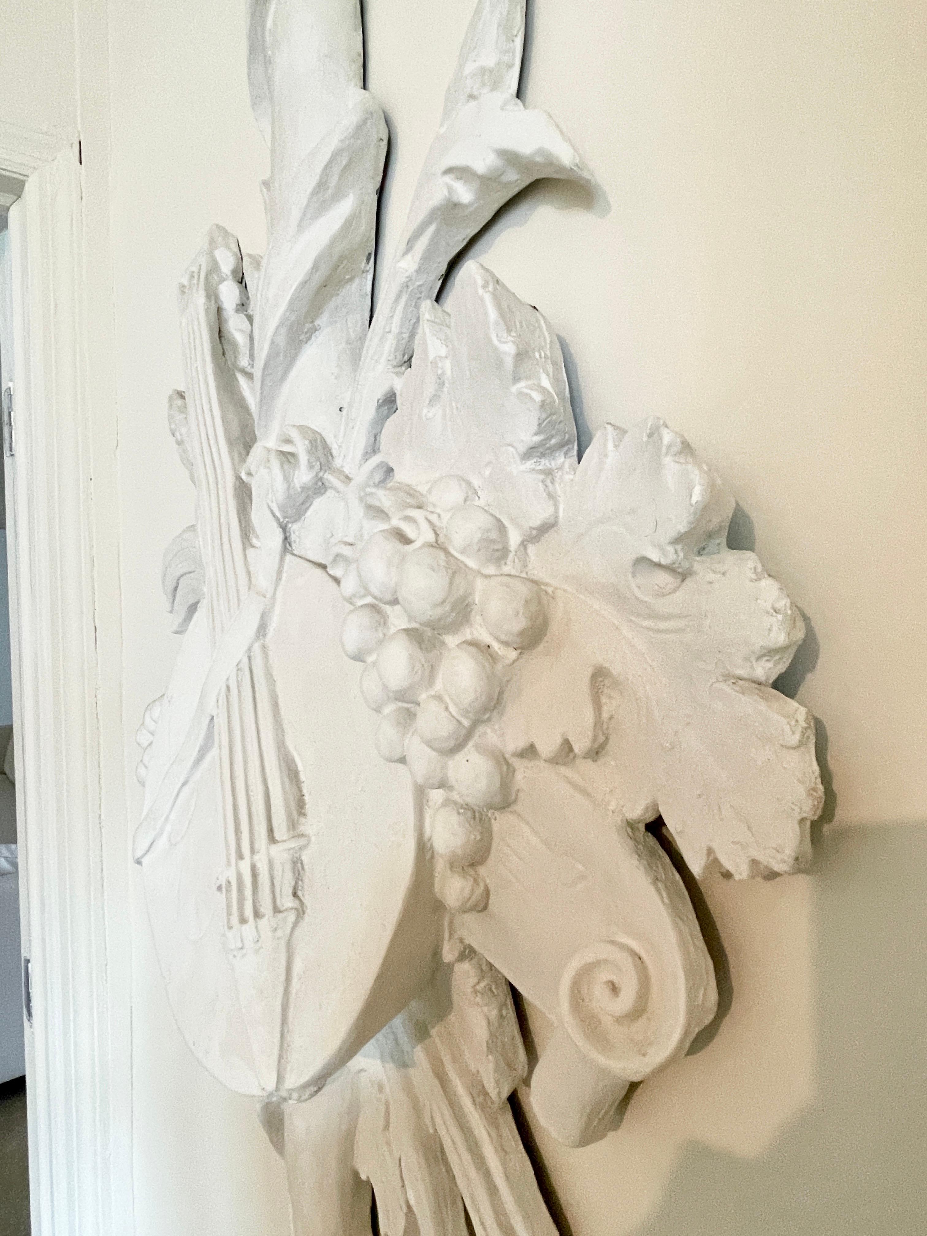 French Louis XV Style Plaster Wall Decor For Sale 2