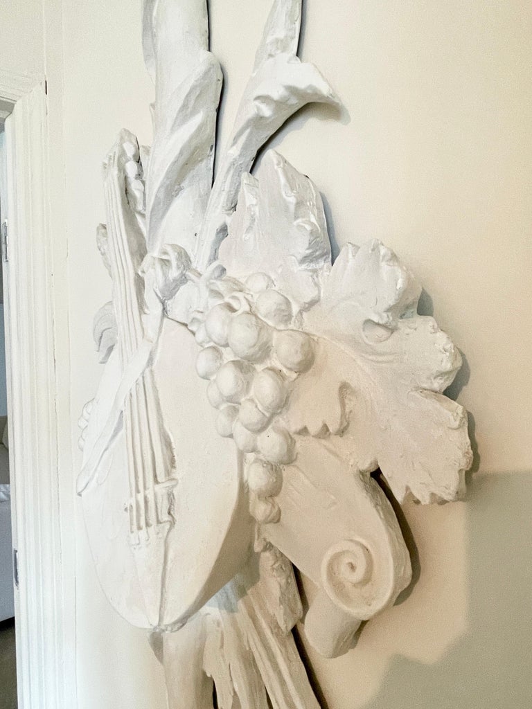 French Louis XV Style Plaster Wall Decor For Sale at 1stDibs