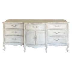 Französisches Sideboard im Louis XV-Stil, französisches bemaltes Buffet oder Enfilade