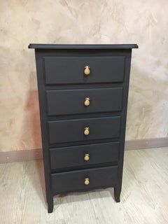 French Louis XV Style Restored Chests of Drawer with Brass Pineapple Handles