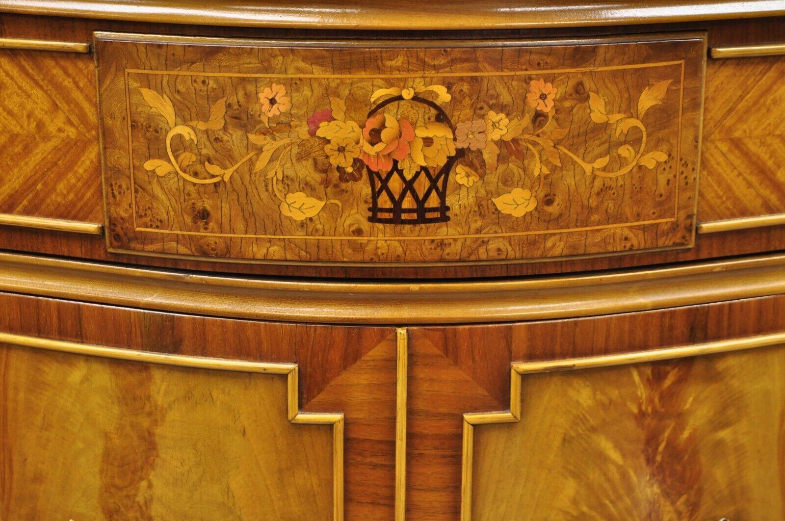 French Louis XV Style Satinwood Serpentine Highboy Tall Chest Dresser by Joerns In Good Condition In Philadelphia, PA