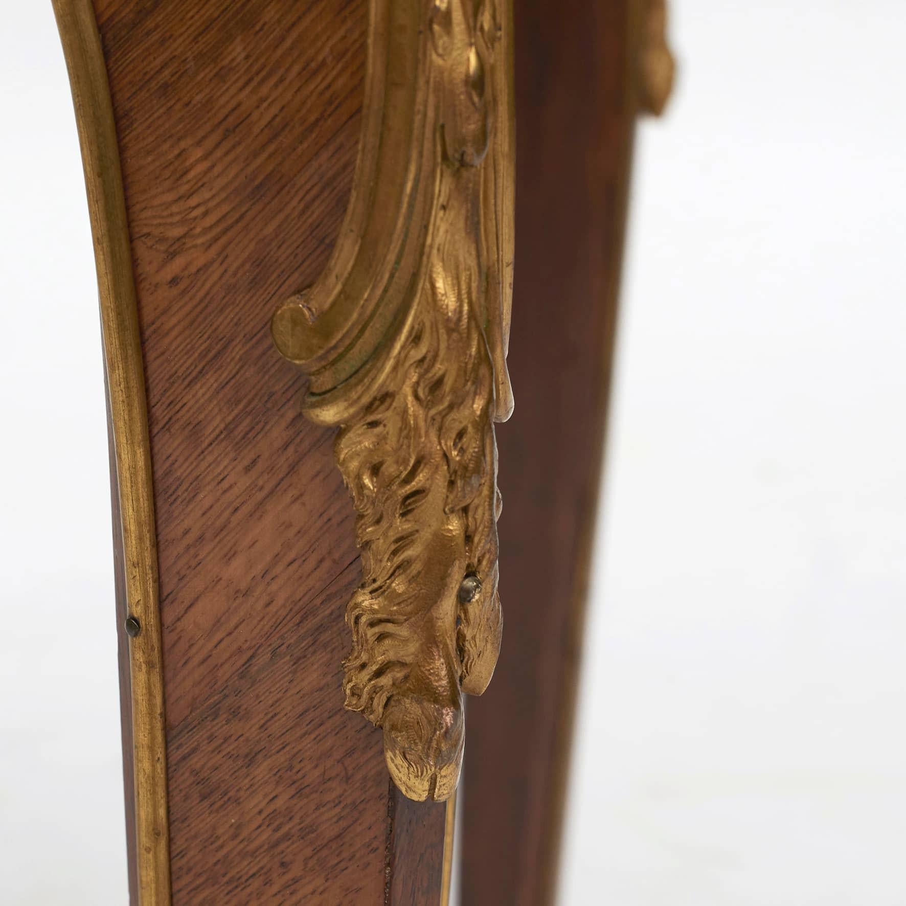 French Louis XV Style Side Table in Kingwood a  gilt bronze Attributed To Zwiner For Sale 2