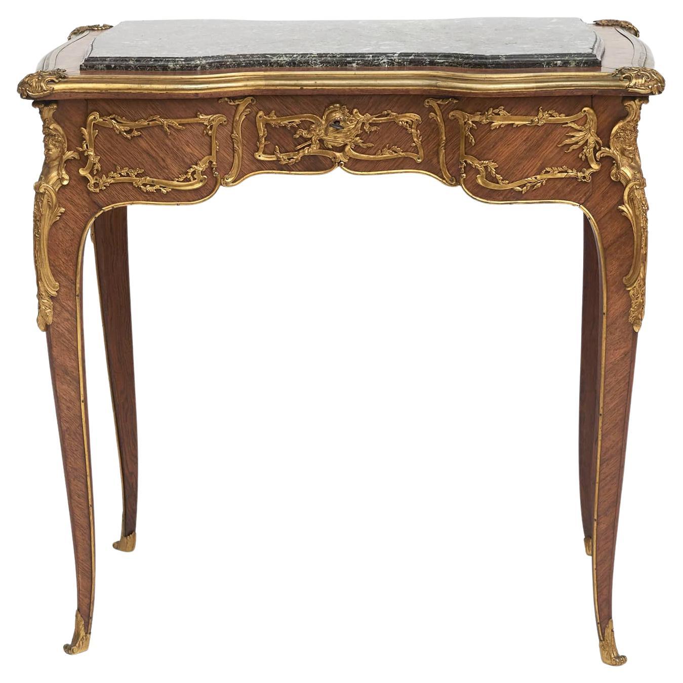 French Louis XV Style Side Table Attributed To Zwiner