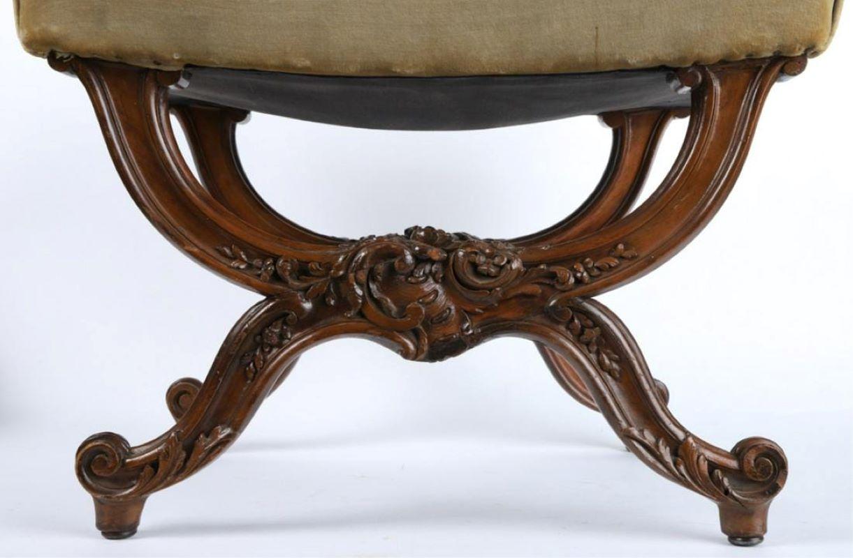 French Louis XV Style Stool, 19th Century 4