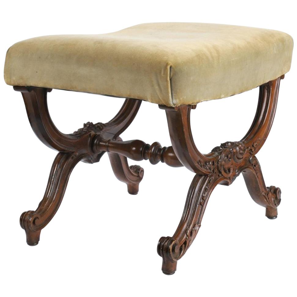 French Louis XV Style Stool, 19th Century