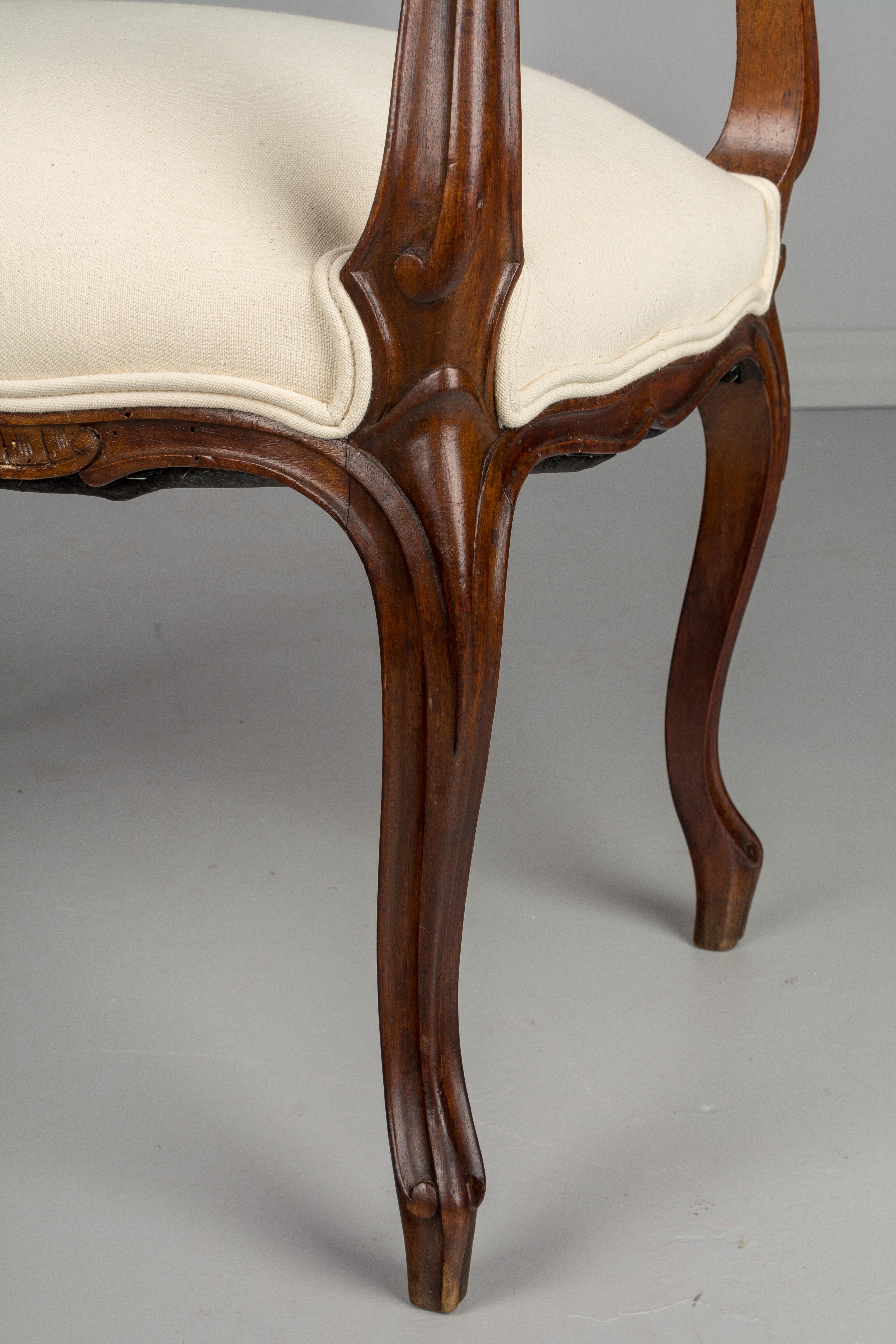 French Louis XV Style Stool or Bench 4