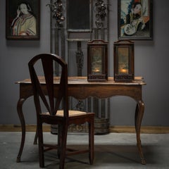 French Louis XV-Style Tea Table with Cabriole Legs, c. 1900