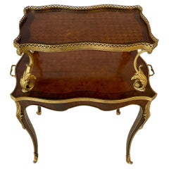 French Louis XV Style Two-Tier Dessert or Tea Table