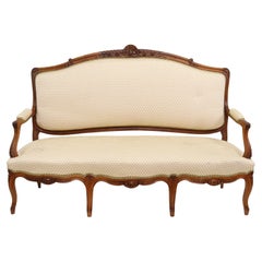 French Louis XV Style Upholstered Settee