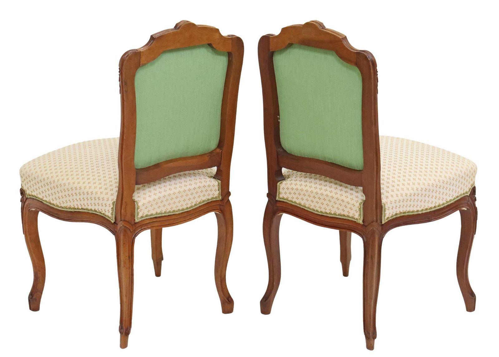 French Louis XV Style Upholstered Side Chairs, Set of 4 In Good Condition For Sale In Sheridan, CO