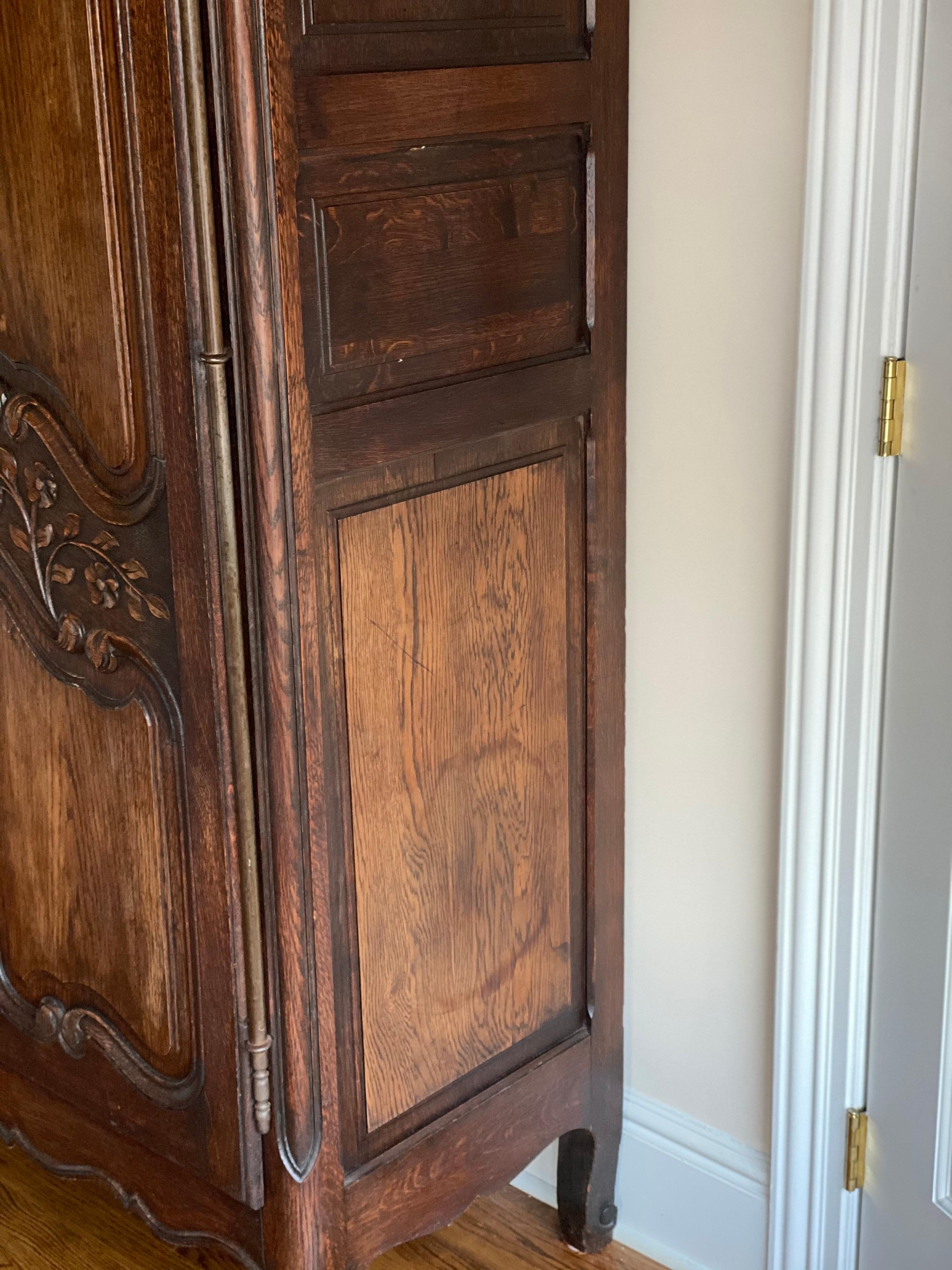 French Louis XV Style Walnut Armoire 6