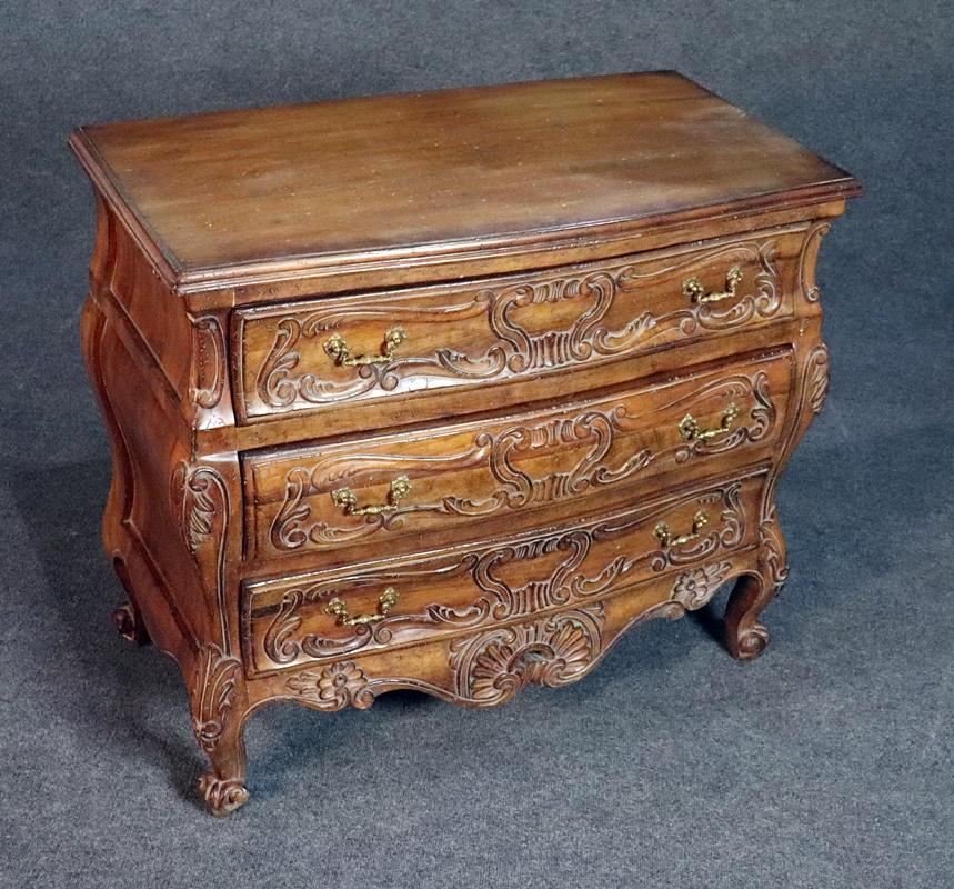 20th Century French Louis XV Style Walnut Commode