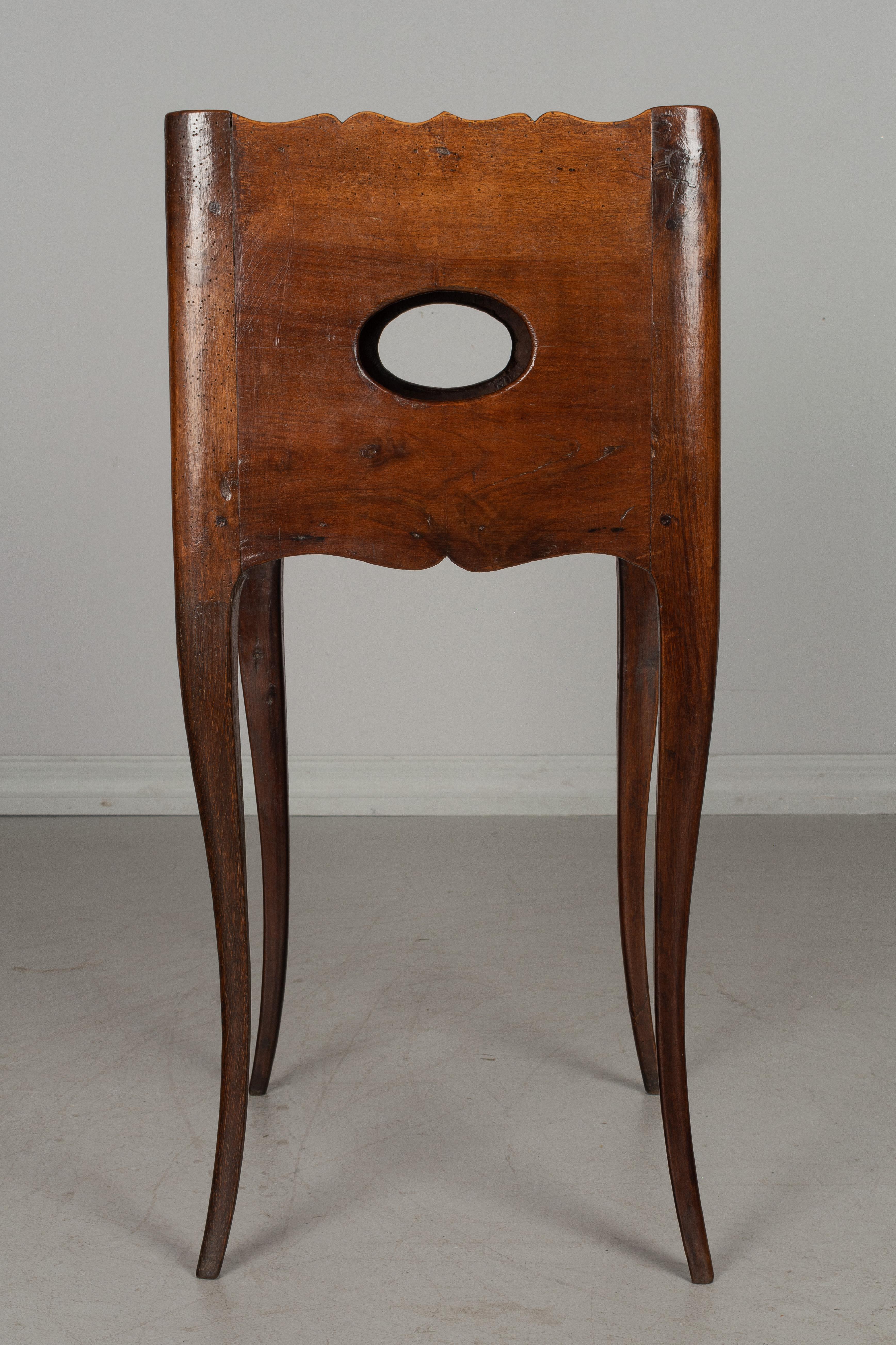20th Century French Louis XV Style Walnut Side Table