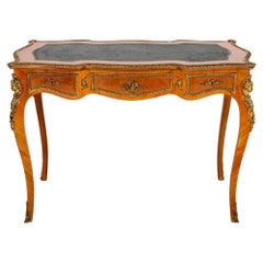 French Louis XV Style Writing Desk Bureau Plat