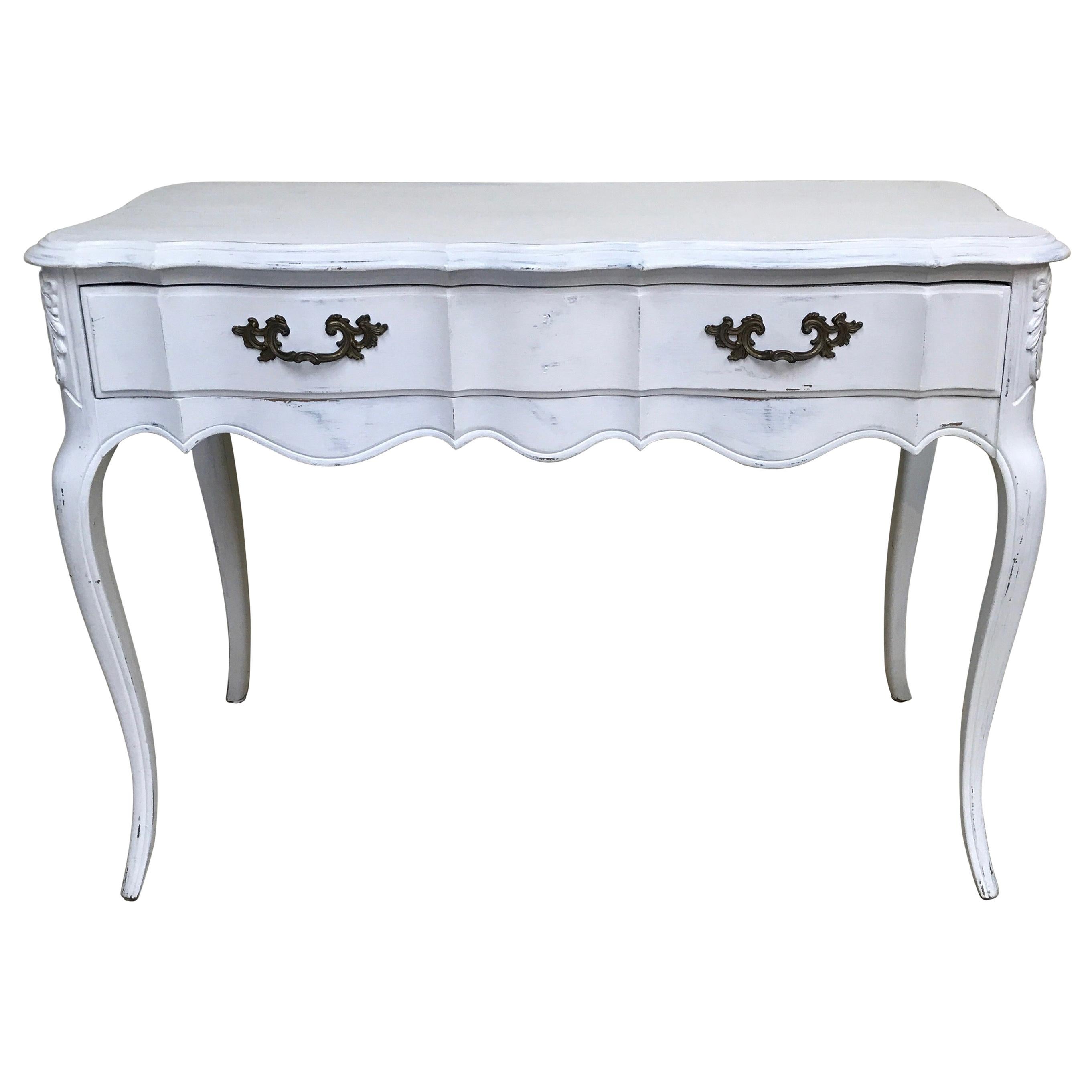 French Louis XV Style Writing Table / Console