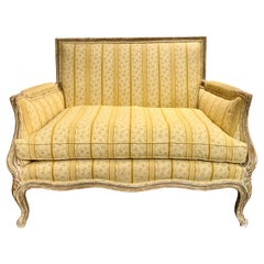 Antique French Louis XV Transition Provençal Settee