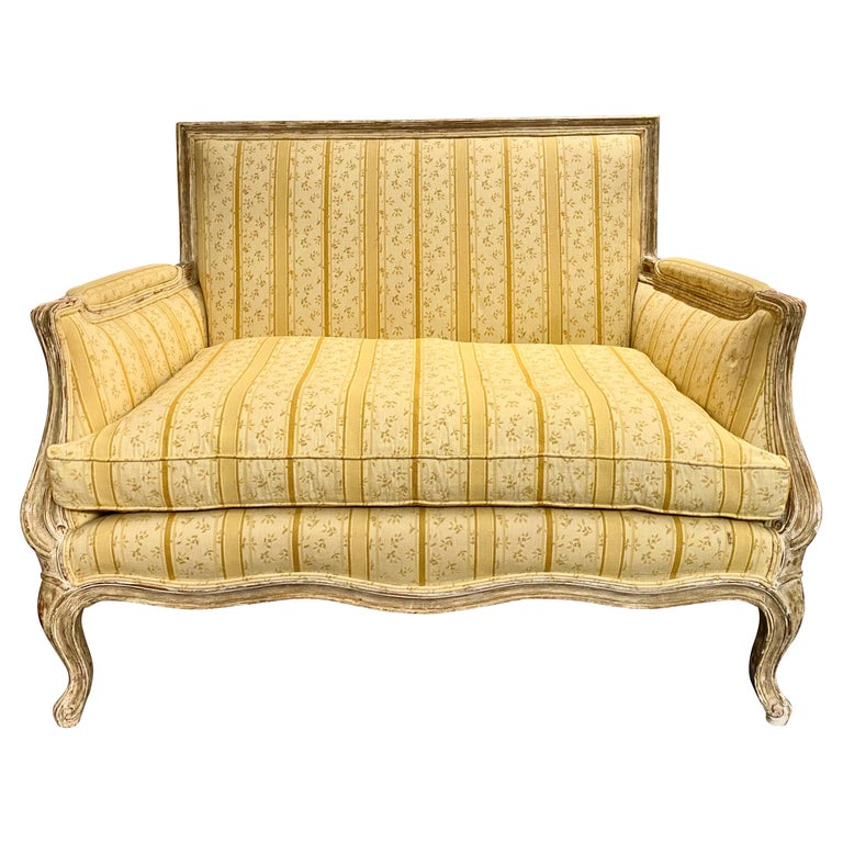 French Louis XV Transition Provençal Settee For Sale at 1stDibs