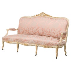 French Louis XV Upholstered Settee