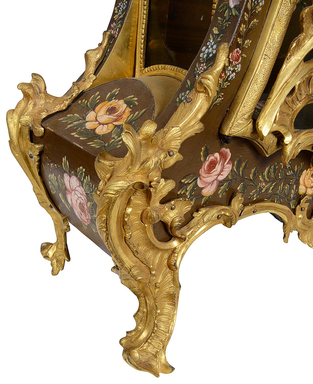 French Louis XV Wall Clock, circa 1760 1