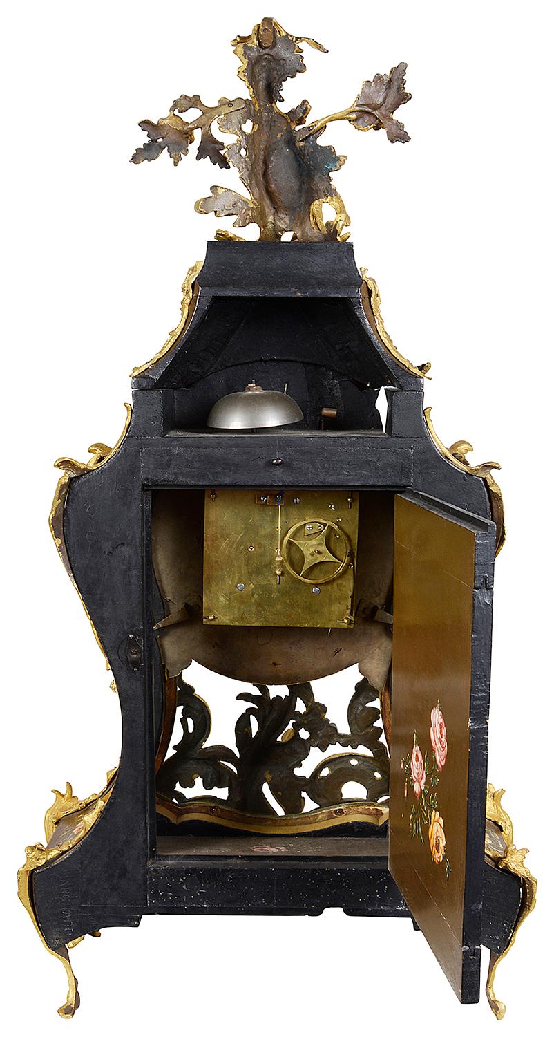 French Louis XV Wall Clock, circa 1760 2