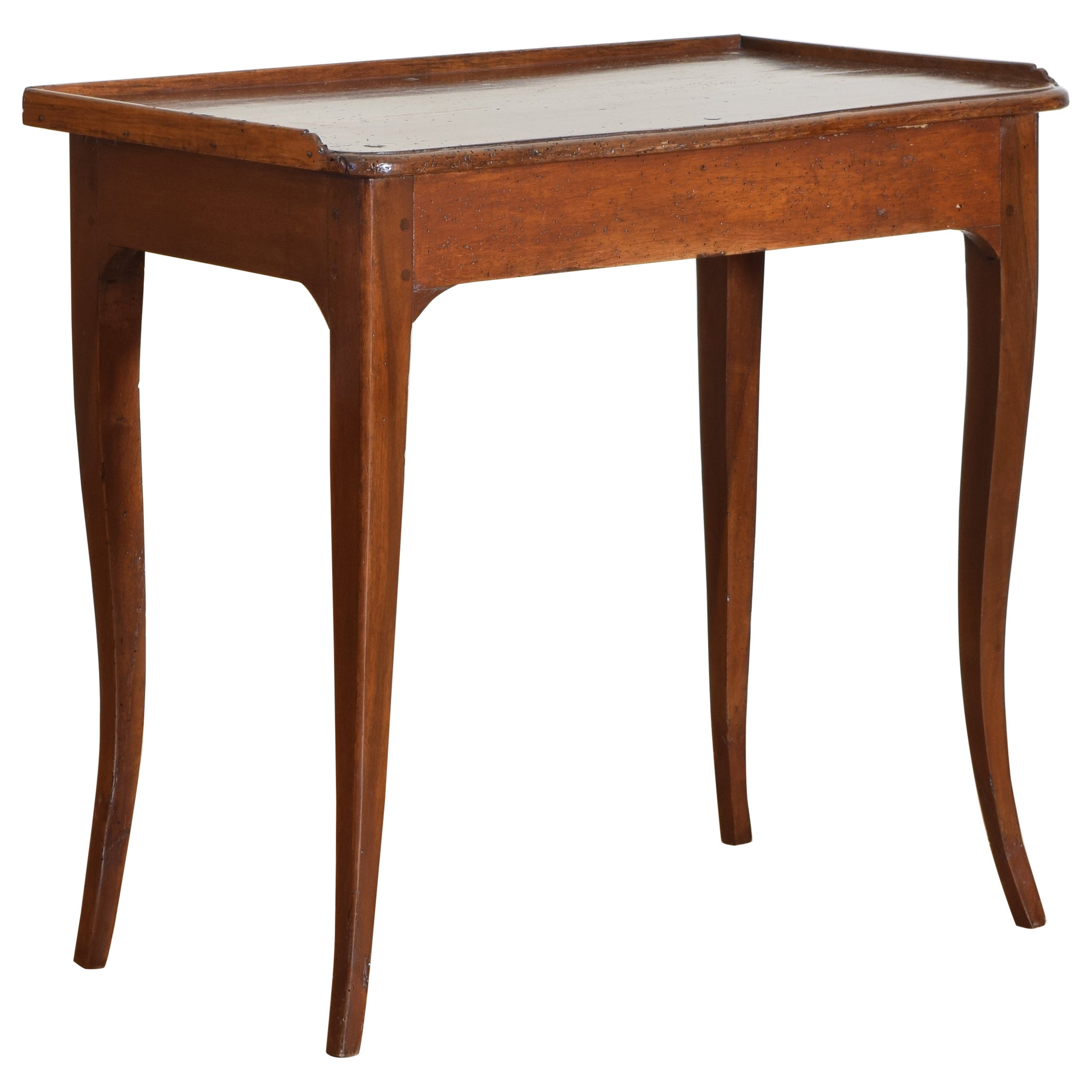 French Louis XV Walnut 1-Drawer Table, circa 1765
