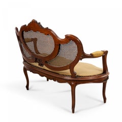 French Louis XV Walnut Loveseat