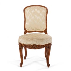 French Louis XV Walnut Side Chairs