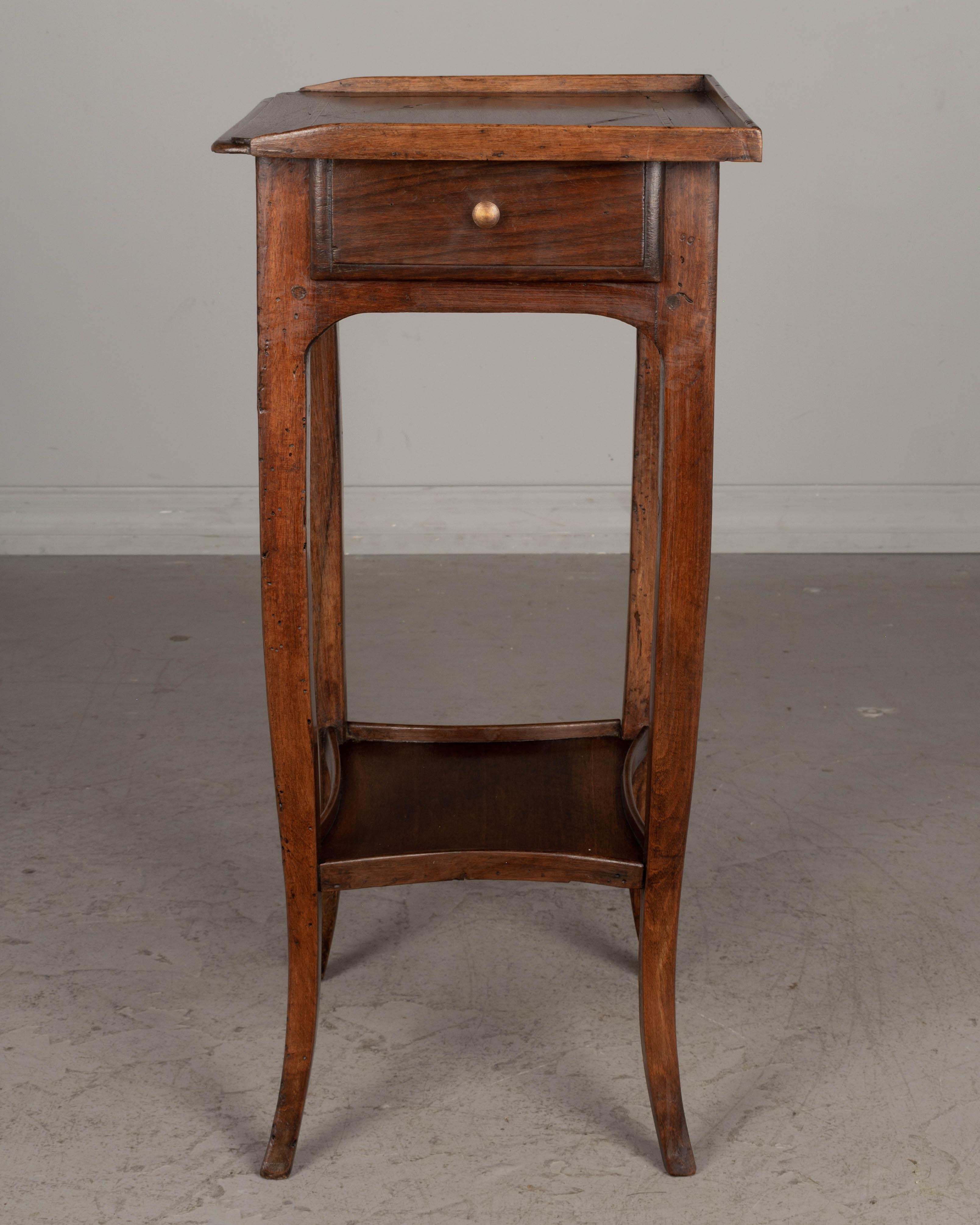 French Louis XV Walnut Side Table or Small Writing Table 4