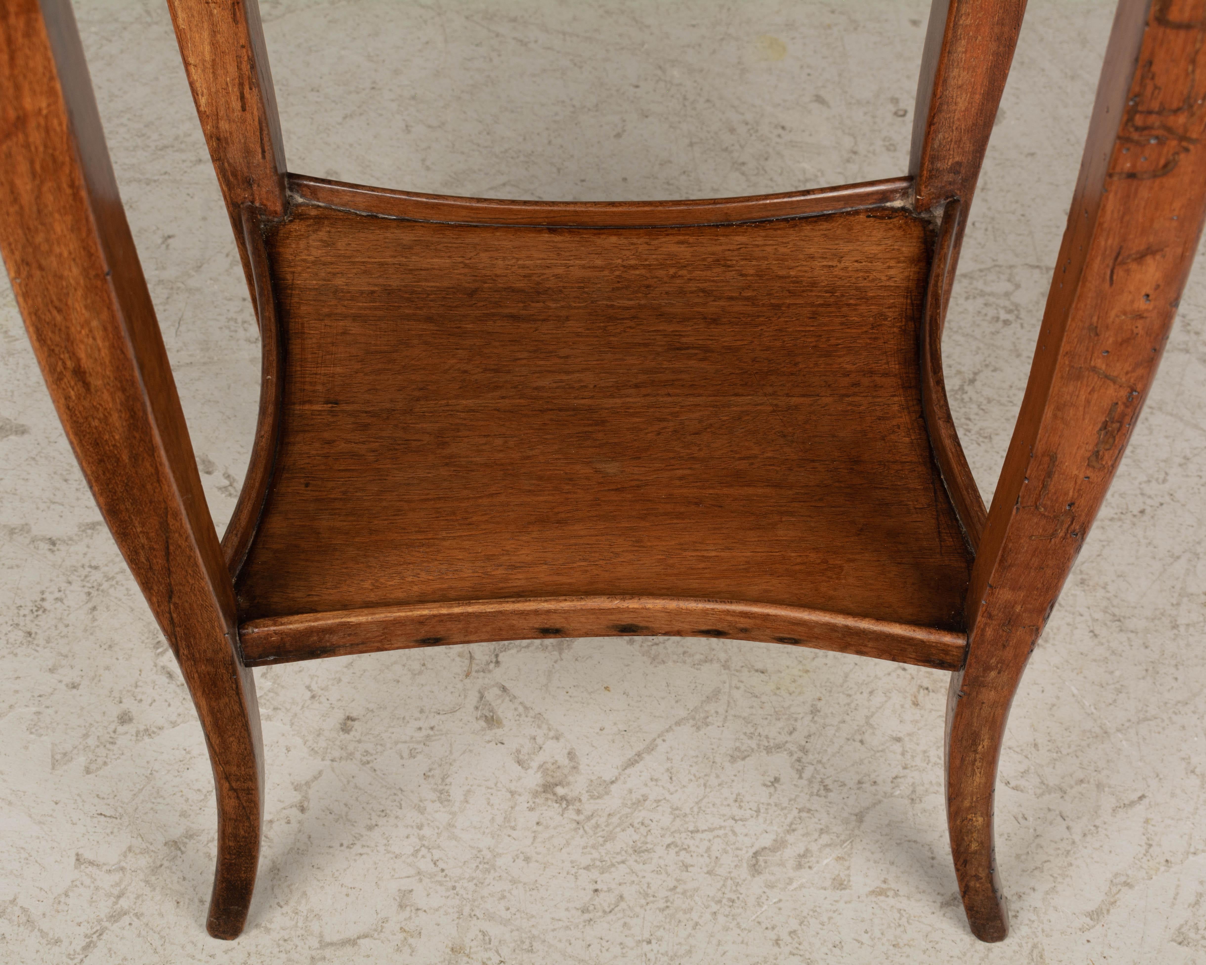 French Louis XV Walnut Side Table or Small Writing Table 6