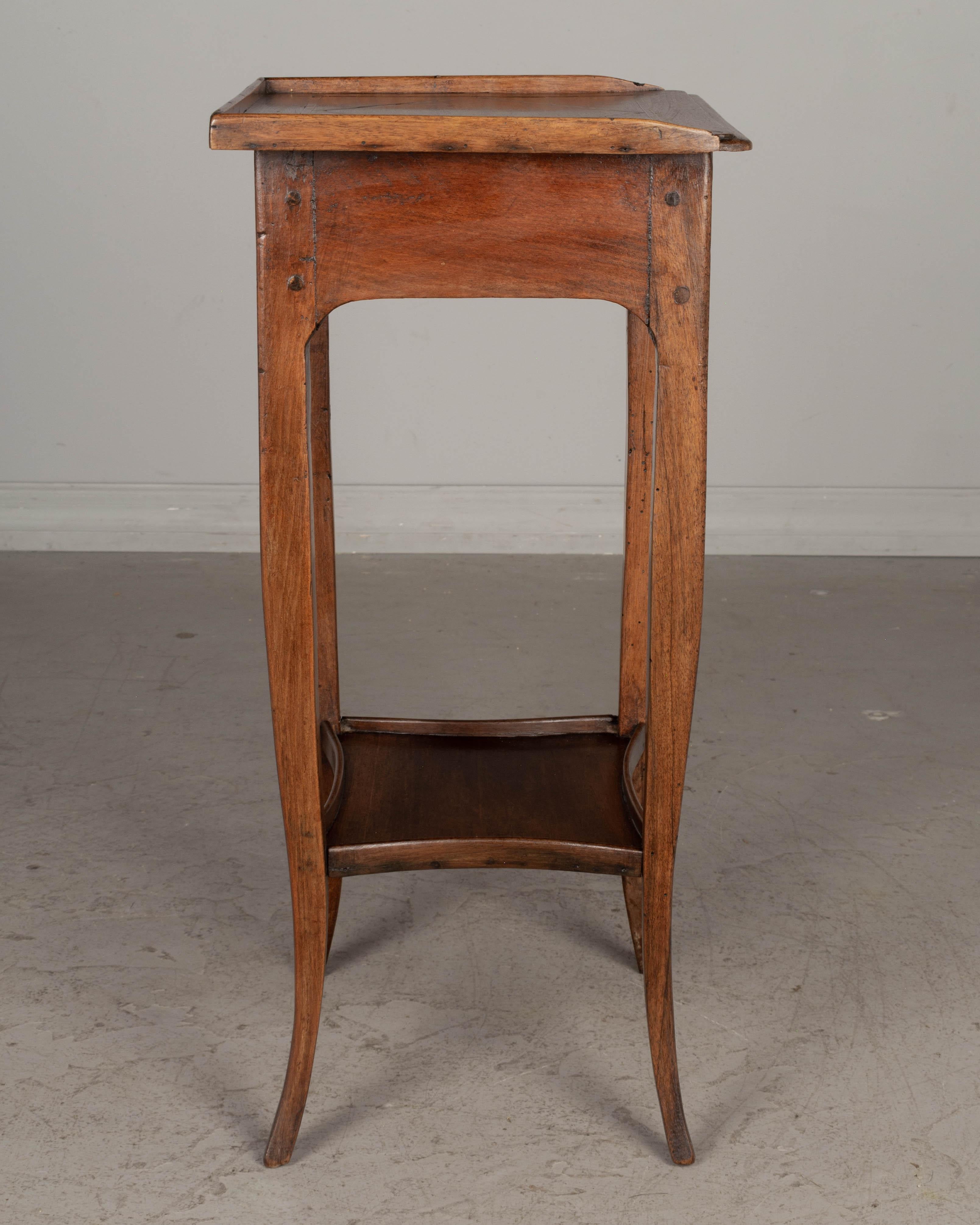 French Louis XV Walnut Side Table or Small Writing Table 3