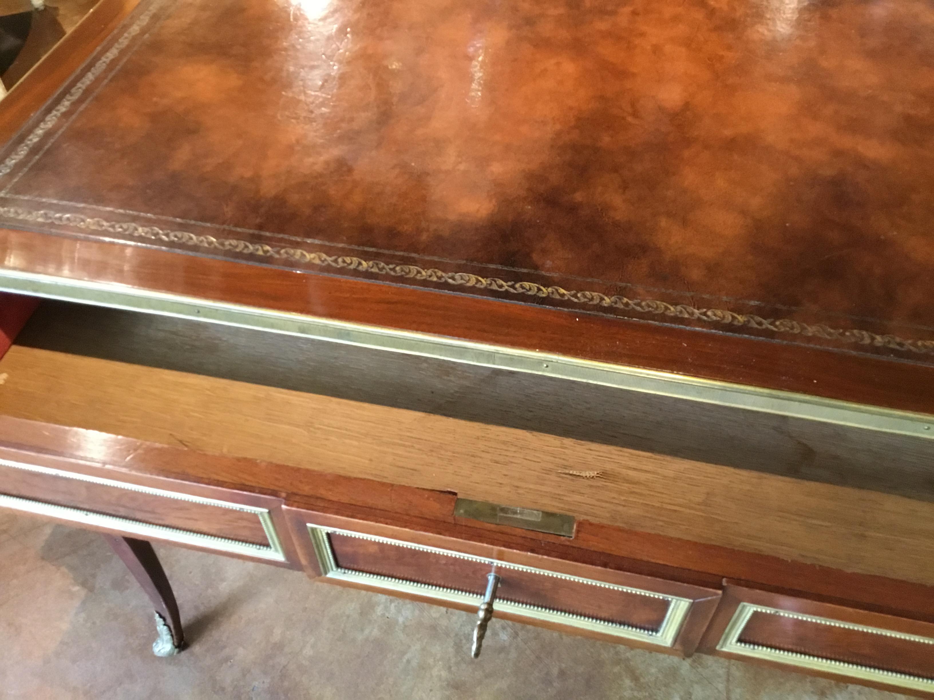 Walnut French  Louis XV writing desk