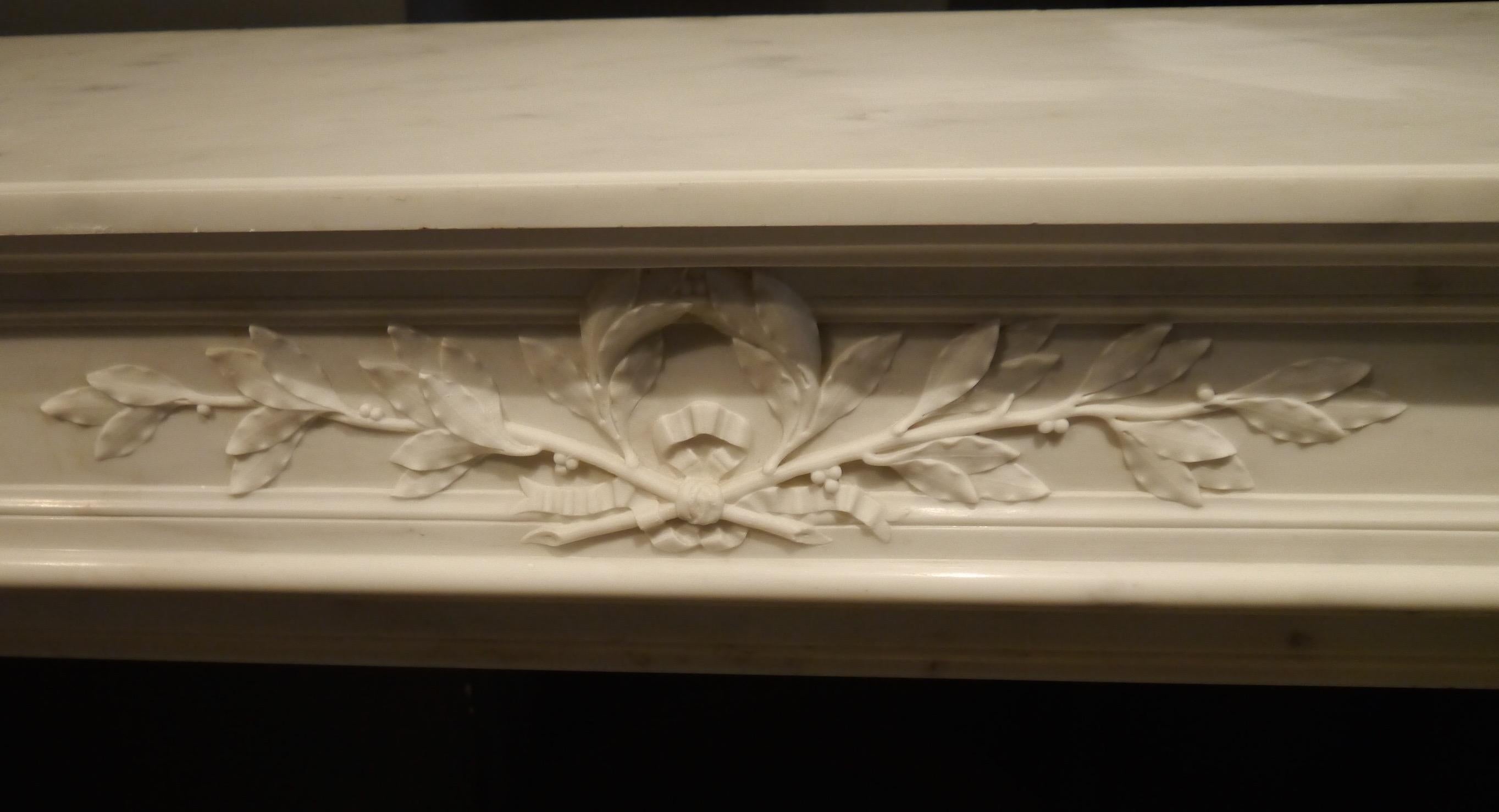 French Louis Xv1 Marble Mantelpiece For Sale 3
