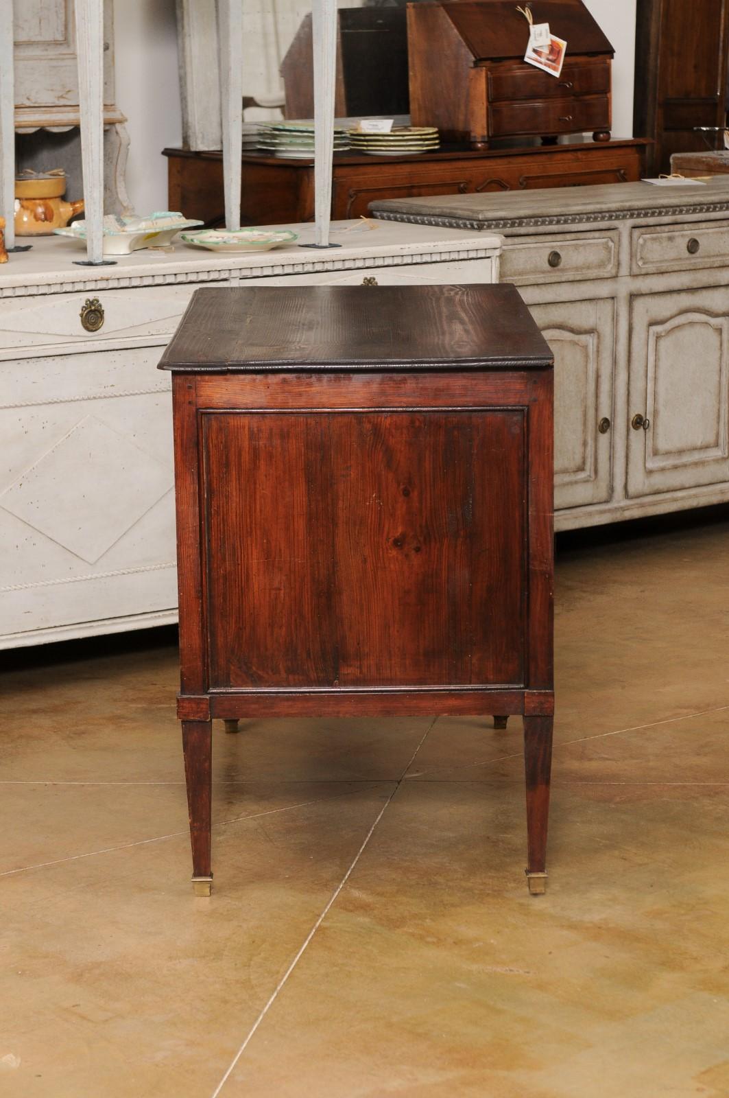 French Louis XVI 1790s Two-Drawer Sauteuse Commode with Tapered Legs 6