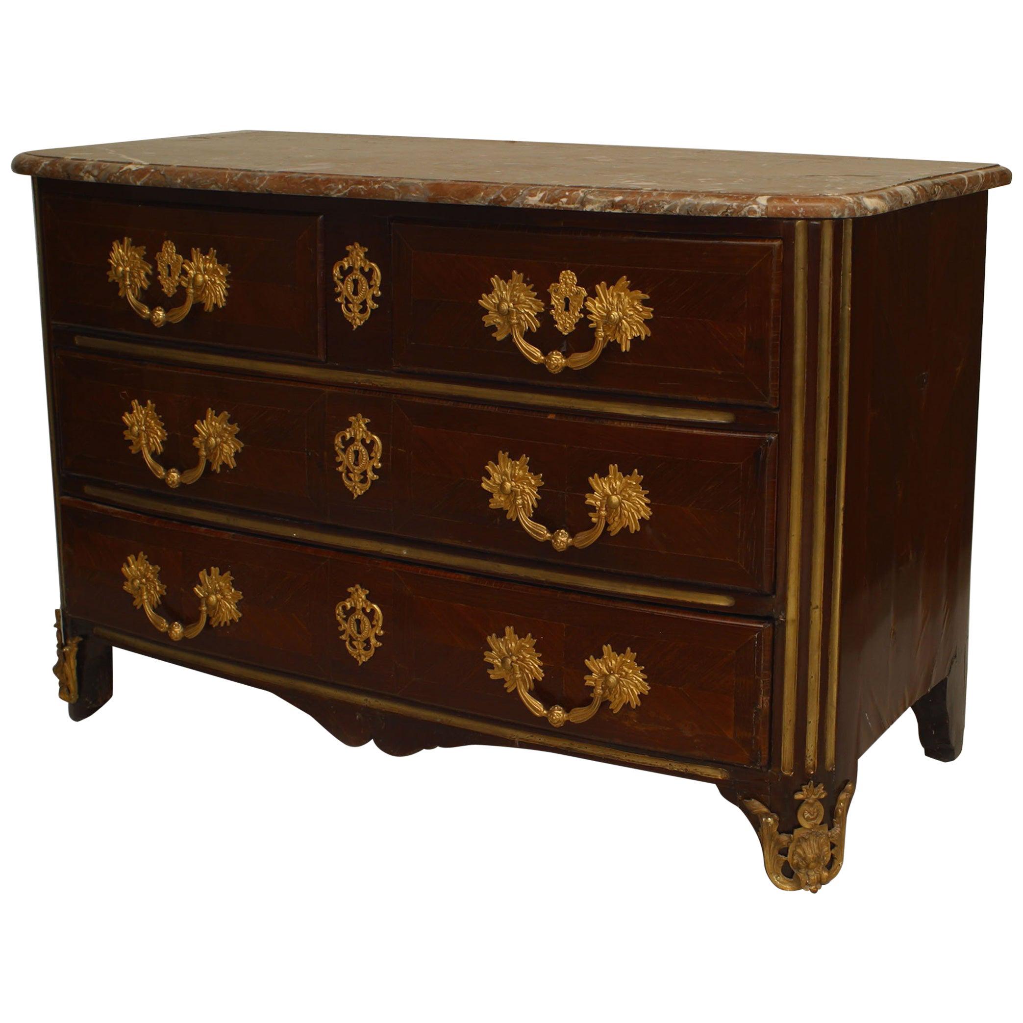French Louis XVI Style Mahogany Chest For Sale